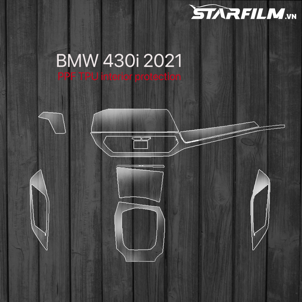 BMW 430i 2021 PPF TPU chống xước tự hồi phục STARFILM
